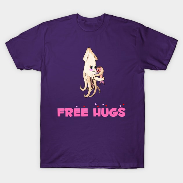 Free Hugs T-Shirt by Smurfdesigns